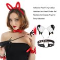 thumbnail image 2 of Qarigey Diadema con orejas de gato de peluche, accesorio de Cosplay, accesorios para festivales, gargantilla de corazón, práctico para llevar, Accesorio para el cabello tipo 7 Qarigey AP007137-07, 2 of 6