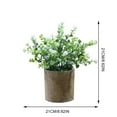 thumbnail image 3 of Fake Plant Potted Lifelike Small Artificial Greenery Plant Faux Plant Decoration, 3 of 10