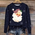 thumbnail image 1 of Amzcrzy Sweat-Shirt pour Femmes Noël Col Rond Imprimé Ample Chandail Manches Longues Sans Capuche Chandails en Molleton de Noël Manches Longues pour Femmes Chandail TG, 1 of 4