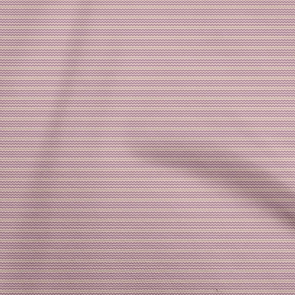 oneOone Velvet Pink Fabric Zig Zag & Sewing Material Print Fabric By The Yard 58 Inch Wide
