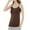 Coffee, variant on Wyobmus Tank Tops for Women Scoop Neck Slim Fitted Adjustable Spaghetti Strap Shirt Summer Sleeveless Camisole Tops M-2X White
