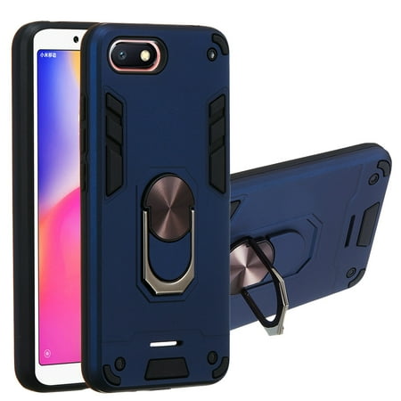 For Xiaomi Redmi 6A 2 in 1 Armour Series PC + TPU Protective Case with Ring Holder