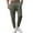 Army Green, variant on Casual Pants for Men, Slim Fit Tapered Drawstring Elastic Waist Pants, Wrinkle Resistant Micro Stretch Lightweight Business Everyday Spring Fall Pants