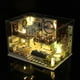 thumbnail image 1 of Casa de de en miniatura de bricolaje con de muebles Casa de con cubierta a prueba de polvo para Festival de Baoblaze Casa de muñecas artesanal, 1 of 8