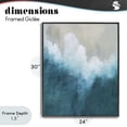 thumbnail image 4 of Stupell Industries Coastal Aerial Tide Abstraction Black Framed Giclee Art, 24 x 30, by Denise Brown, 4 of 8