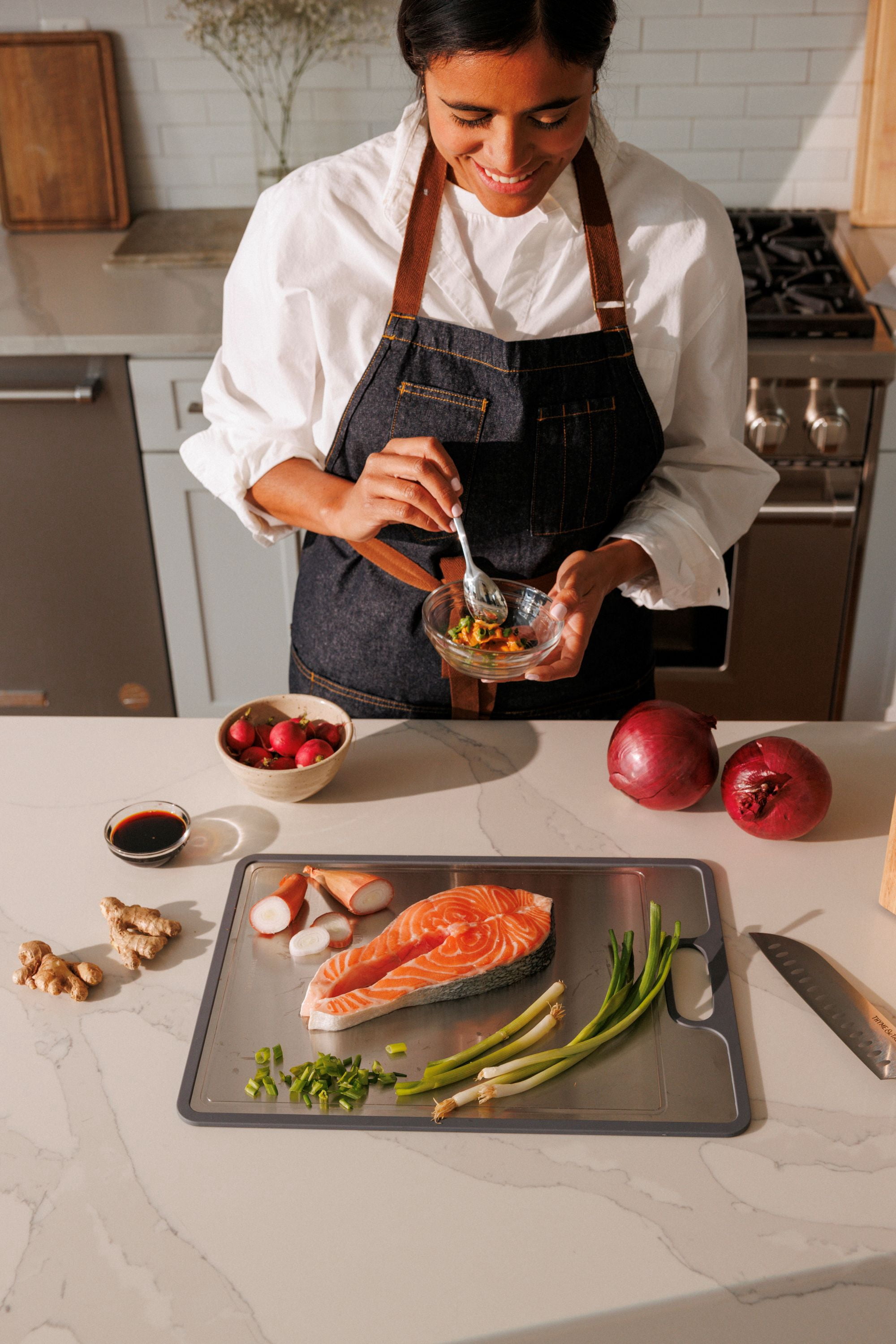 Thyme & Table Stainless-Steel Cutting Board