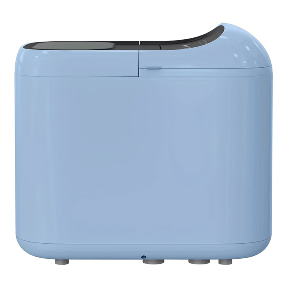 Countertop Ice Maker, Portable Mini Ice Maker W/ Basket & Shovel, Fast Ice Making, Bullet Ice Type, 33 lbs of Ice, Portable Ice Machine for Home, Kitchen, Office - Blue