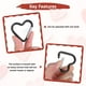 thumbnail image 4 of Uxcell Clip de Resorte en Forma de Corazón [Paquete de 6] - Clip de Llavero Gancho de Resorte [Negro/Aleación de Aluminio], 4 of 6