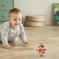 Bead Rattle Baby Hollow Hand Grasp Rattle Ball Toy, 360° Rotatable Sensory Soothing ...