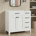 thumbnail image 5 of Eclife 36 Inch White Bathroom Vanity without Sink Top Base Only, 5 of 10