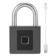 thumbnail image 1 of Candado inteligente de aleación de Zinc, huella digital, Bluetooth, desbloqueo por aplicación, haz grueso IP65, carga USB resistente al agua para fábrica de almacén, 1 of 8