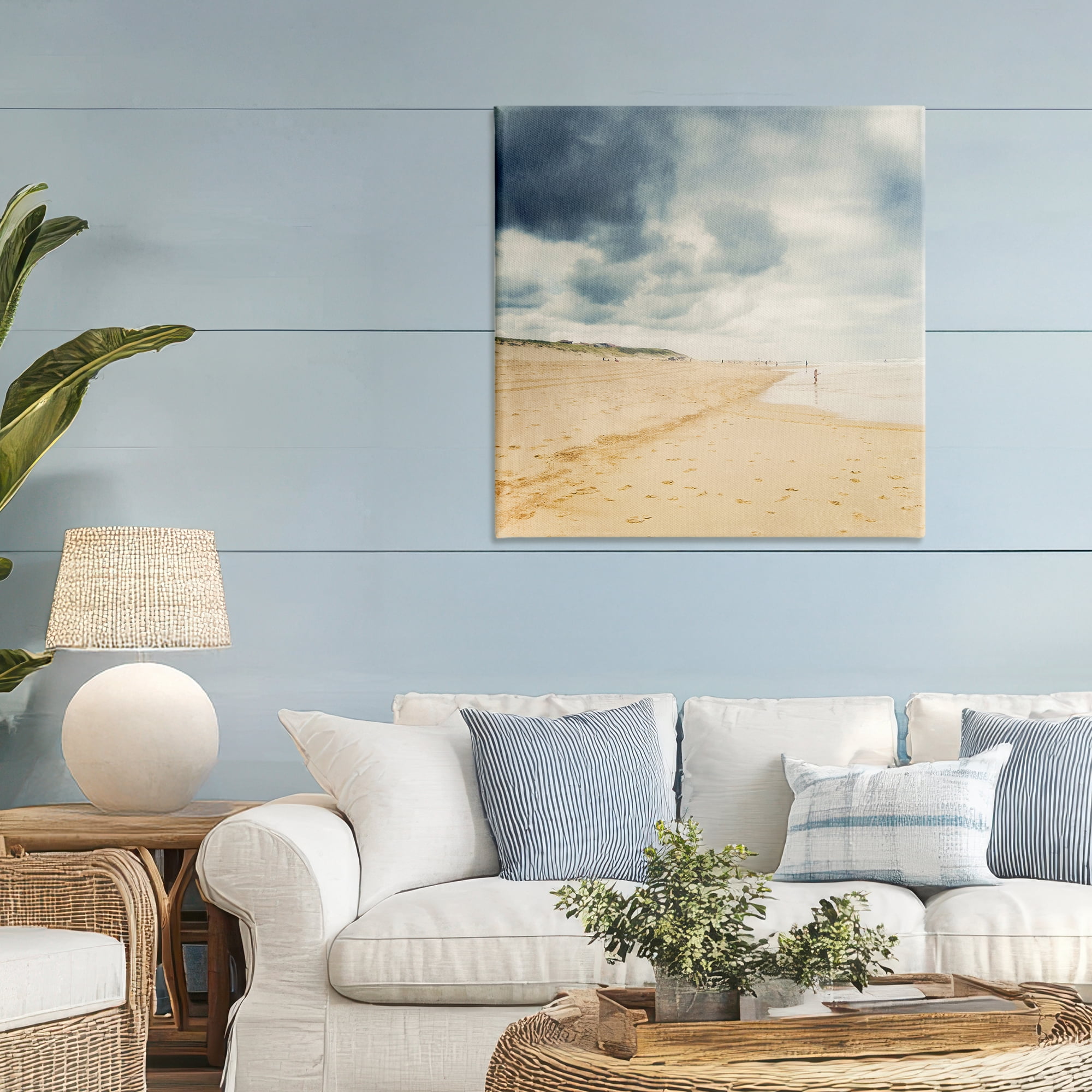 Stupell Industries Beach On A Cloudy Day Canvas Wall Art, design by Dirk Wüstenhagen