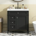 thumbnail image 2 of 30'' Bathroom Vanity with Top Sink, Modern Bathroom Storage Cabinet with 2 Drawers and a Tip-out Drawer,, 2 of 9