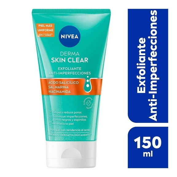 Exfoliante facial Nivea Derma skin clear anti-imperfecciones 150ml