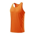 thumbnail image 5 of USNSM Men's Mesh Running Tank Tops Ultra Lightweight Marathon Singlets Breathable Race Vests Quick Dry Sleeveless Shirt Orange S, 5 of 6