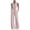 Pink-jumpsuits for women, variant on FNFYFH Women Sleeveless Collared Jumpsuit Belted Wide Leg Button Down Summer Jumpsuit Dressy Elegant One Piece Business Workout Outfit