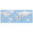 thumbnail image 2 of Desk Mat Mouse Pad Nonslip Ergonomic Design Office Use Rectangular Sky-Blue 69.00X30.00X0.50CM 1Pcs, 2 of 5