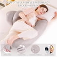 thumbnail image 5 of Eurhowing Large Body Pillow, Breathable Full Body Pillow for Side Sleeper, Soft Long Bed Pillow for Adults, 28"×13", Gray, 5 of 12