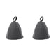 thumbnail image 4 of Yuarrent Gorro de baño para mujer, gorro de Sauna para baño de Spa y dormitorio absorbente de agua para mujer Gris 2Conjunto, 4 of 6