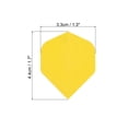 thumbnail image 2 of Uxcell Dart Flights, 6 Pack PET Darts Accessories Replacement Parts Yellow, 2 of 5