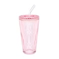 thumbnail image 2 of Vaso Mainstays de Vidrio con Tapa y Popote para Bebidas Frías de 620 ml., 2 of 6