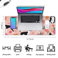 thumbnail image 5 of Long Mouse Pads for Desk,Boston Terrier Dog and Flower Florals Desk Mats on Top Of Desks, Desk Mouse Pad Extra Large with 3mm Non-Slip Base and Stitched Edge for Gaming,Office,Work,Home 31.5"x11.8", 5 of 6