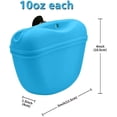thumbnail image 2 of Bolsa de silicona para premios de perro - Bolsa pequeña de entrenamiento - Bolsa portátil para premios de perro con correa, cierre magnético y clip, tamaño 283 g (10 oz x 2), bolsa de entrenamiento, 2 of 5