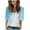 Blue, variant on Young adult fashion Womens Tops Dressy Casual Plus Flower Print Blouses for Women Tshirts Shirts Graphic Vintage Funny Summer Tees for Women 2025 Try Before You Buy Womens Clothing Orders