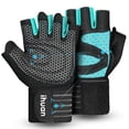 thumbnail image 1 of Guantes de entrenamiento ihuan ventilados para levantamiento de pesas con muñequera, 1 of 7