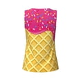 thumbnail image 5 of Sigee Red Ice Cream for Women's Workout Tank Top,Running Tank Tops,Sleeveless Gym ClothesLarge, 5 of 8