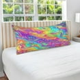 thumbnail image 4 of Rainbow Tie-dye Plush Pillow Cases Standard Size Ultra Soft Warm Pillowcases with Zipper 20"x26", 4 of 9