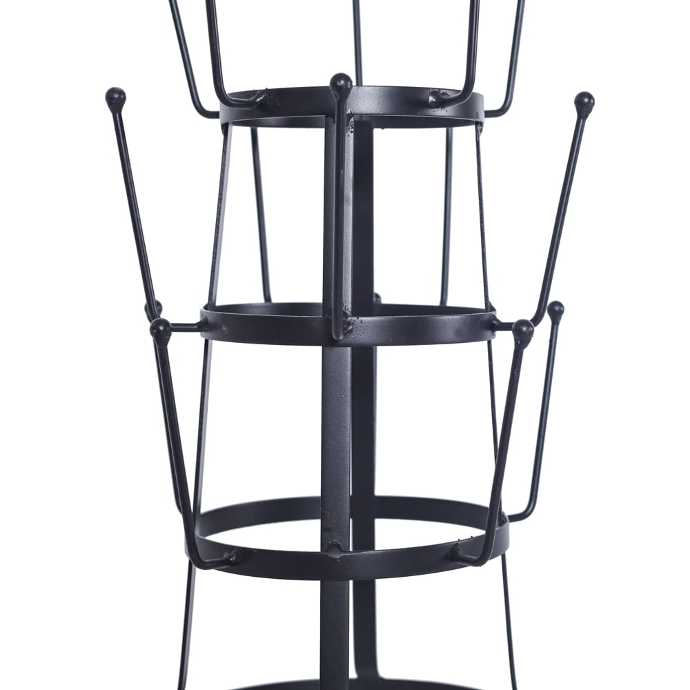 Kepooman Mug Tree, Steel Tree Holder Organizer Rack, Countertop Mug Tree Stand, Black Kepooman Mug Tree, Steel Tree Holder Organizer Rack, Countertop Mug Tree Stand, Black
