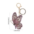 thumbnail image 2 of FRCOLOR Butterflies Keychain Rhinestone Butterflies Key Ring Backpack Bag Hanging Decoration, 2 of 8
