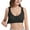 Black, variant on Lady's n cotton Black ylon bra Women Sexy Lace Back Button Shaping Cup Adjustable Shoulder Strap Large Size Bra