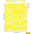 600pcs 8 Sheets Self Adhesive Vinyl Letters Numbers Kit 2 Inch Mailbox ...