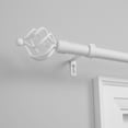 thumbnail image 5 of EXCLUSIVE HOME Torch 1" Curtain Rod and Finial Set, Matte White, Adjustable 84"-160", 5 of 5