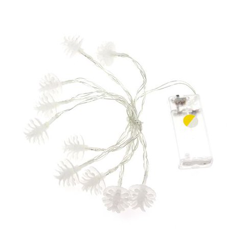 Garland Outdoor Range AkoaDa 1.5M/3M/6M Christmas Pine Shape Led Strip Light Christmas Tree Led Lights Outdoor Garland Xmas Decor for Home Part Decor ()