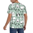 thumbnail image 2 of Uemuo Puppy Print Mens Polo Shirts Baseball T-shirt Performance Short Sleeve Golf Shirt Moisture Wicking Athletic Casual Collared T-Shirt-4X-Large, 2 of 7