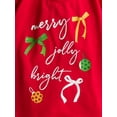 thumbnail image 2 of Holiday Time Girls Long Sleeve Graphic Tee and Pants Pajama Set, 2 Piece, Sizes 4-18, 2 of 3