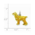 thumbnail image 2 of Sterling Silver Enameled Small Cocker Spaniel Charm - 4.5 Grams - Measures 17x19mm Wide, 2 of 2
