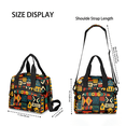 thumbnail image 4 of Herdesigns Aztec Western Insulated Lunch Bag for Women Men Adults Large Reusable Lunch Box Leakproof Portable Cooler Tote Bags with Adjustable Shoulder Strap, 4 of 7