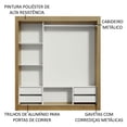 thumbnail image 5 of Ropero Closet Madesa Lyon Plus 3 Puertas Corredizas Marrón, 5 of 5