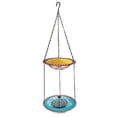 thumbnail image 2 of Hanging Bird Bath with Solar Fountain, 9.25" Double Layer Outdoor Birdbath Fountain, 27.6” Adjustable Height, Hummingbird Birdbath Fountain for Patio, Yard, Garden Decoration, 2 of 5