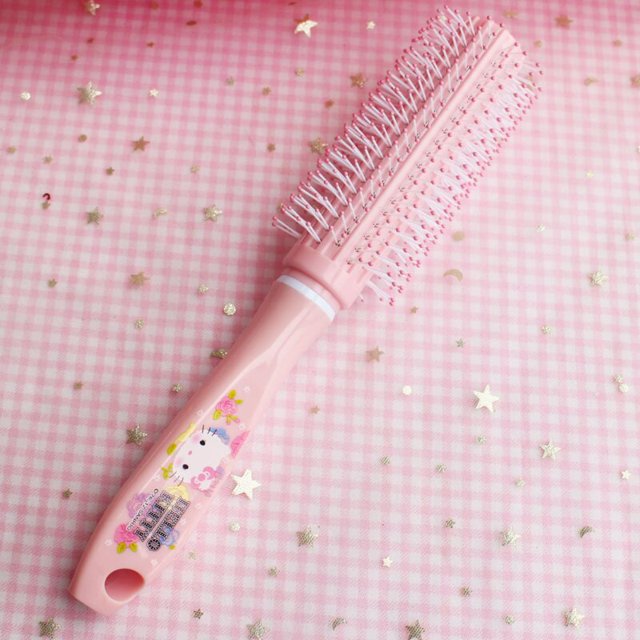 Sanrio-peine de Hello Kitty para mujer, peine para cabello rizado, peine de peinado rizado, cepillo de pelo de masaje del cuero cabelludo, cepillo de pelo de dibujos animados, salón de belleza