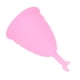 thumbnail image 3 of Juego de 10 copas menstruales de silicona suave, portátiles, flexibles y reutilizables, con tallo creciente, para mujeres, color rosa, 3 of 14
