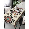 thumbnail image 6 of Southwest Geometric Table Cloth, Brown Mexican Aztec Boho Tribal Waterproof Tablecloth for Rectangle Tables, Reusable Washable Fabric Table Cover for Restaurant Kitchen Dining Tables 54"x108", 6 of 6