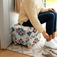 thumbnail image 3 of TSOVTHRID Aztec Tribal Geometric Print Ottoman Cover Square Stretch Ottoman Slipcovers Soft Storage Foot Rest Cover with Nonslip Elastic Bottom for Living Room Decor, 3 of 7