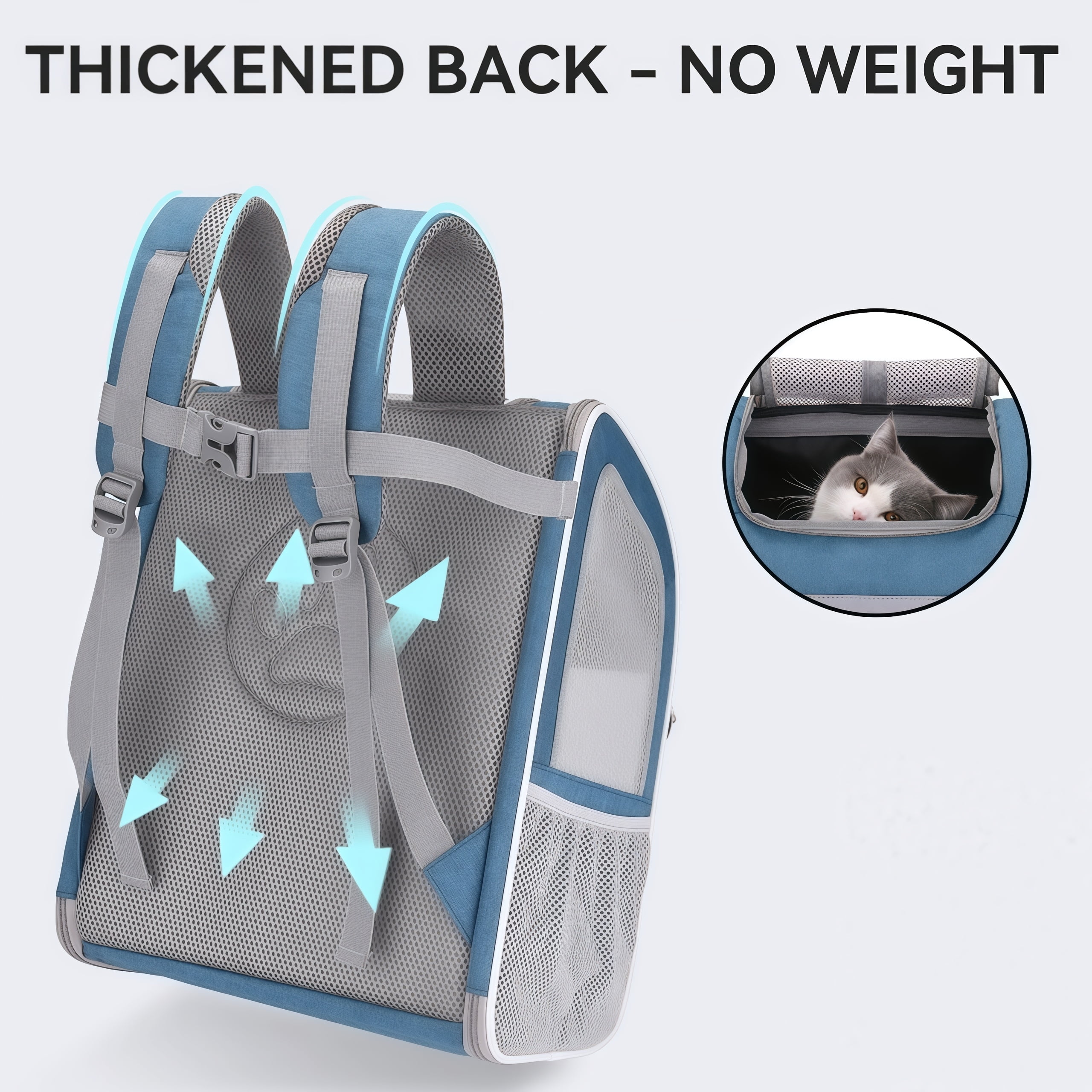 Foldable Breathable Pet Backpack For Dogs And Cats Travel Comfort Bag