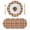 Orange, variant on Vintage Plaid Round 15 Inch Placemats Set of 4, Autumn Orange Red Grey Checkered Farmhouse HeatResistant Non Slip Place Mats for Dining Table, Wipeable Braided Kitchen Table Mats for Housewarming
