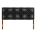 thumbnail image 3 of Sparta Weave Vegan Leather Queen Headboard in Walnut Black, 3 of 8